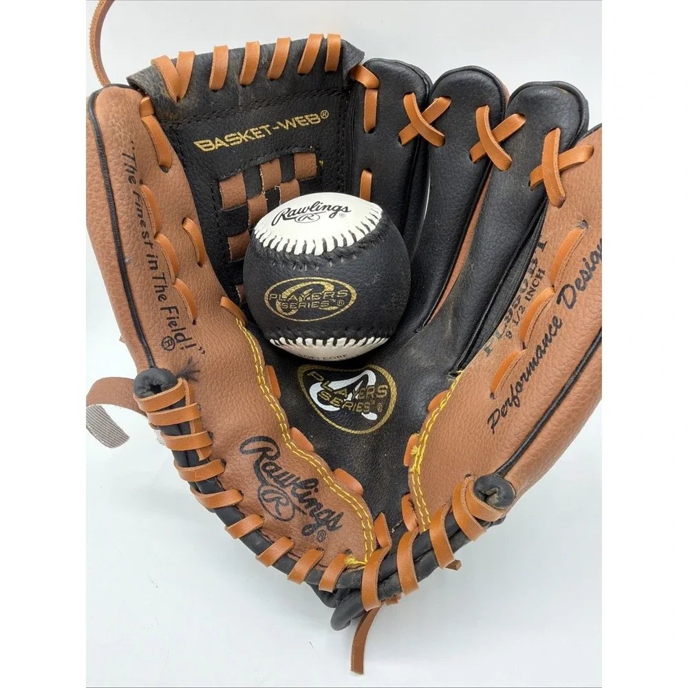 Rawlings Baseball Glove PL950BT Basket Web RH Throw Players Series w/ball 9.5